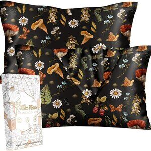 Queen Size Silk Pillowcase Set - 20x30 Cooling Covers for Hair and Skin